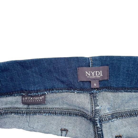 NYDJ Pull On Straight Leg Jeans Sz 6 - Picture 2 of 5